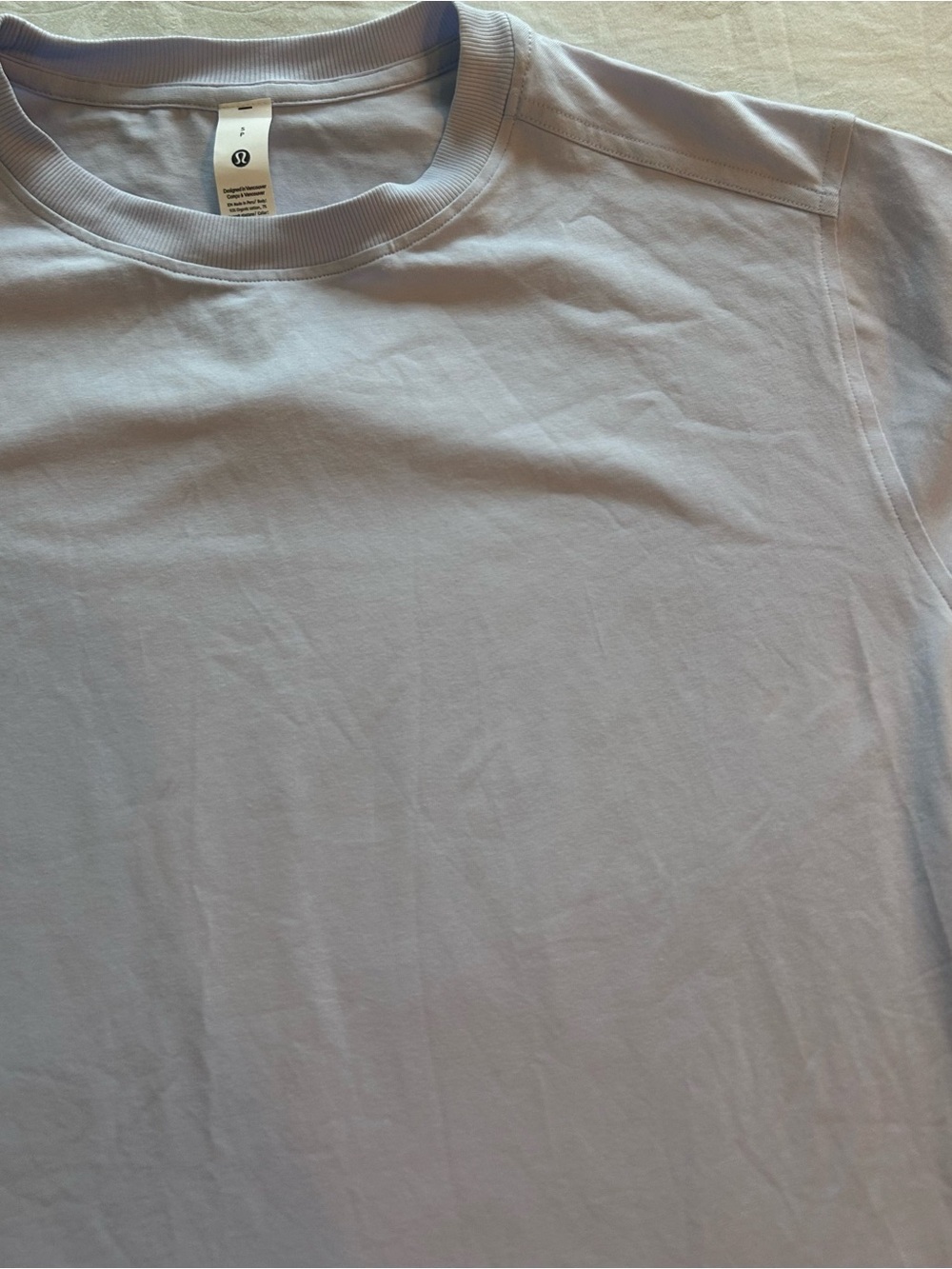 lululemon athletica Men's Crew Tee in Light Lavender - Picture 3 of 7